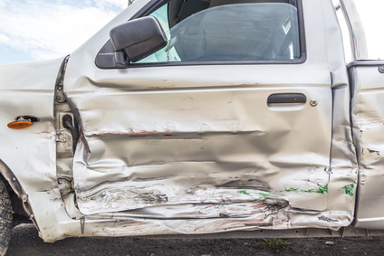 Door of crash car