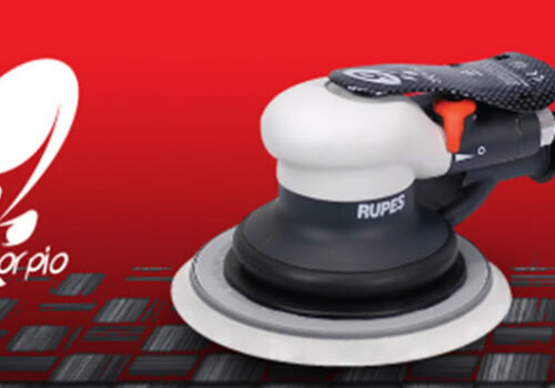 Włoski producent RUPES wprowadza SKORPIO III,   pneumatyczną szlifierkę oscylacyjno – rotacyjną nowej generacji Włoski producent RUPES wprowadza SKORPIO III,   pneumatyczną szlifierkę oscylacyjno – rotacyjną nowej generacji