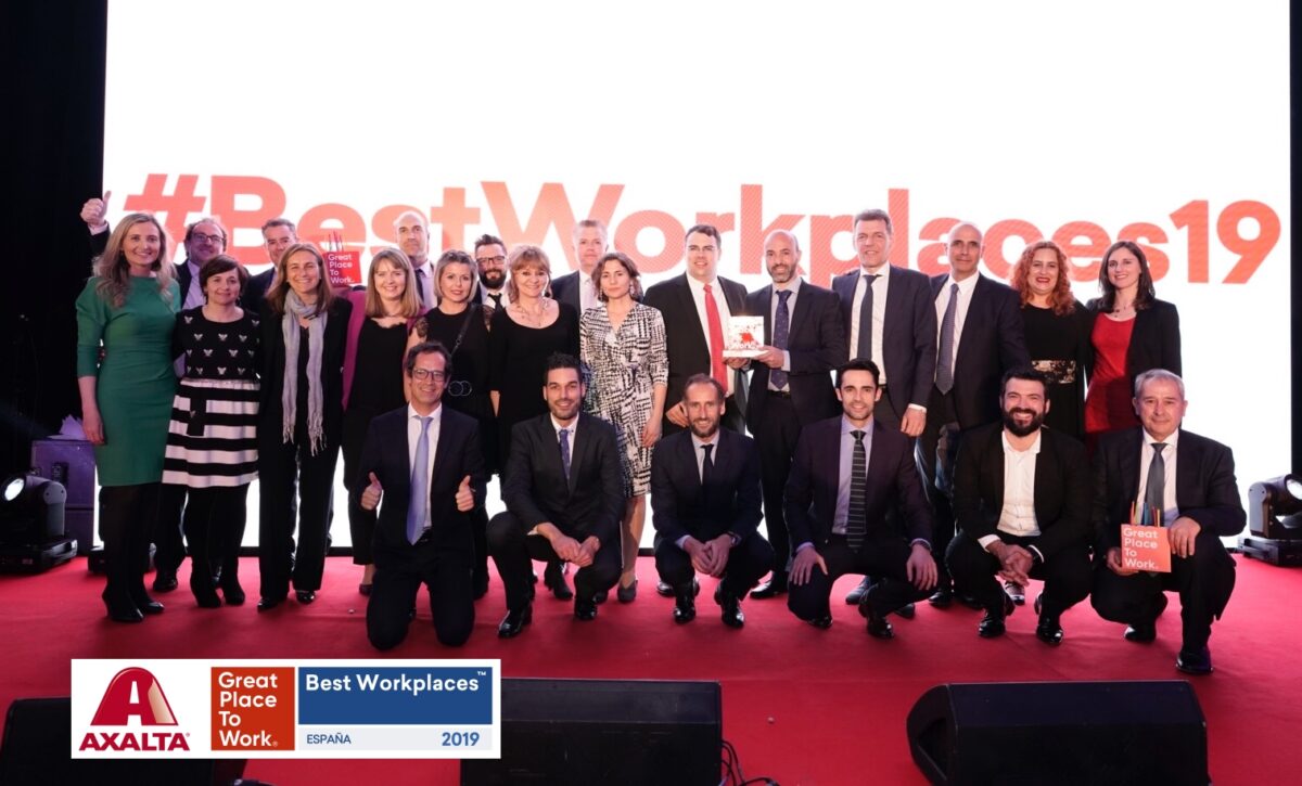 Axalta Hiszpania wśród 30 najlepszych pracodawców według rankingu Best Workplaces 2019 Axalta Hiszpania wśród 30 najlepszych pracodawców według rankingu Best Workplaces 2019