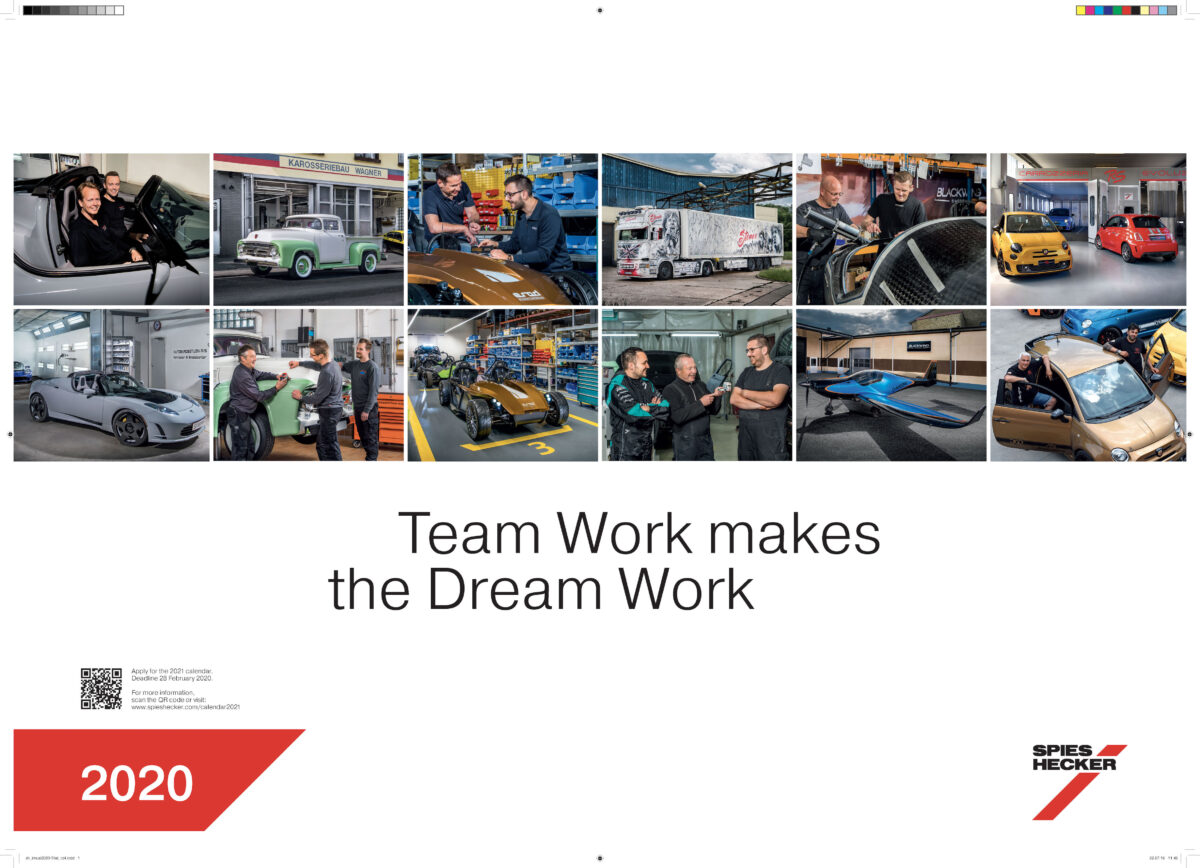 Praca zespołowa motywem przewodnim kalendarza Spies Hecker 2020 Praca zespołowa motywem przewodnim kalendarza Spies Hecker 2020