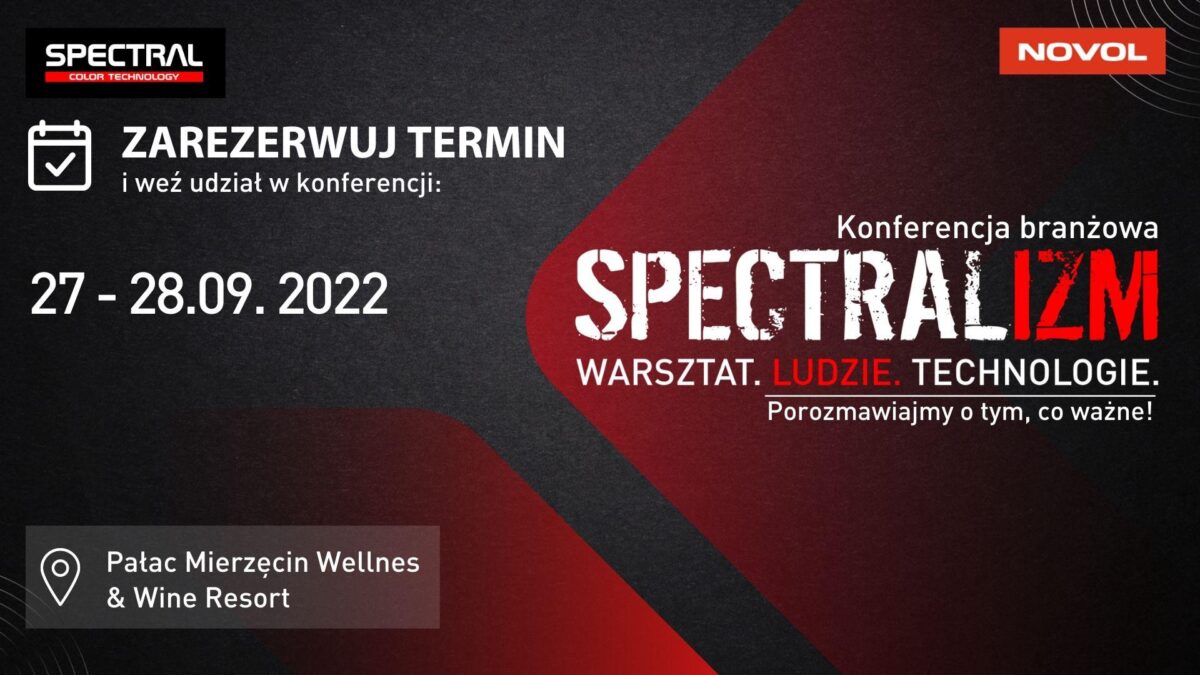 SPECTRALizm – druga edycja konferencji branży lakierniczej – 27-28 września w Pałacu Mierzęcin SPECTRALizm – druga edycja konferencji branży lakierniczej – 27-28 września w Pałacu Mierzęcin