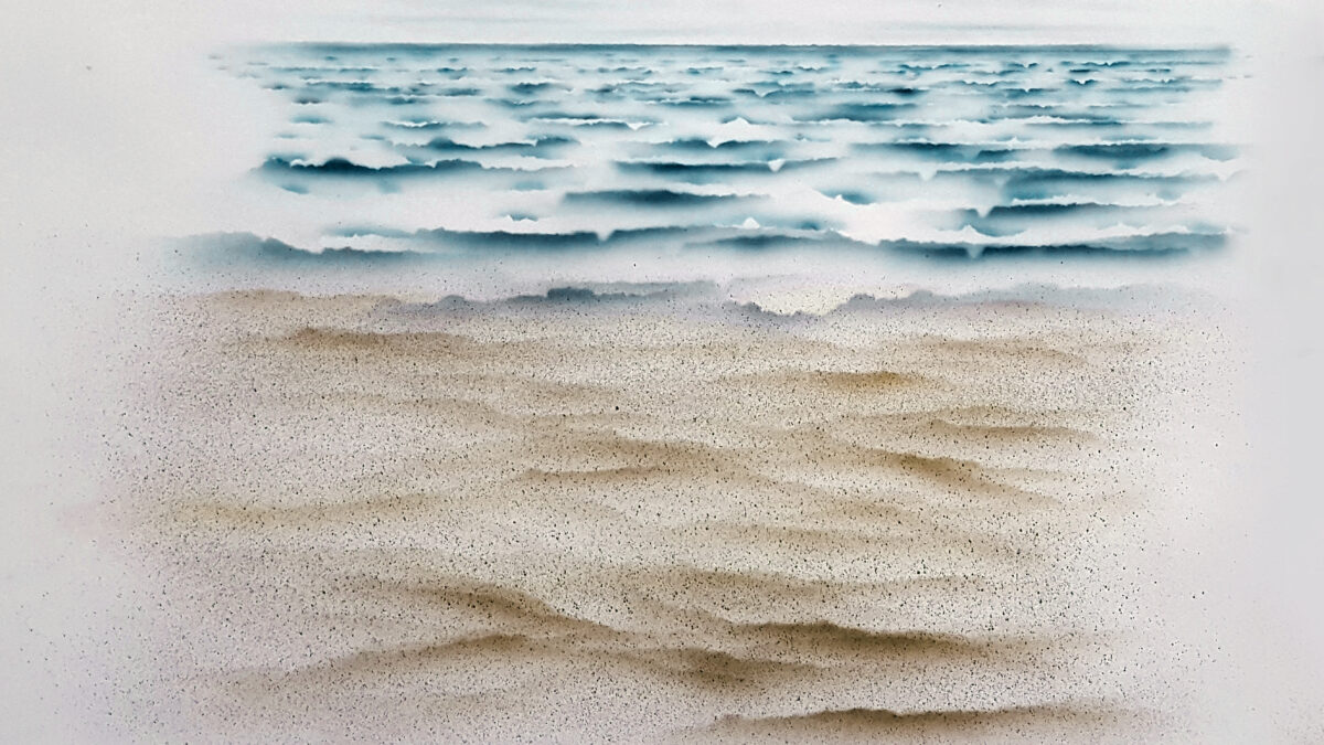 Sposób na morze – technika airbrush Sposób na morze – technika airbrush