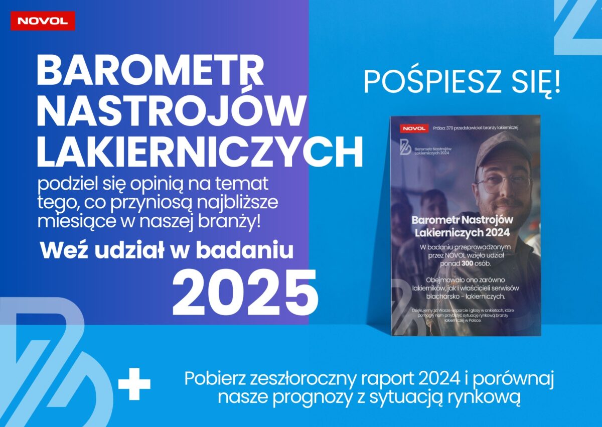 Weź udział w Barometrze Nastrojów Lakierniczych – poznaj przyszłość branży! Weź udział w Barometrze Nastrojów Lakierniczych – poznaj przyszłość branży!