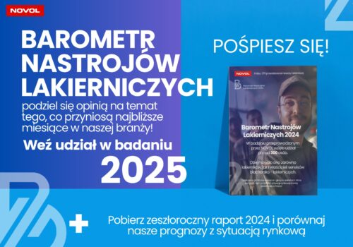 Weź udział w Barometrze Nastrojów Lakierniczych – poznaj przyszłość branży! Weź udział w Barometrze Nastrojów Lakierniczych – poznaj przyszłość branży!