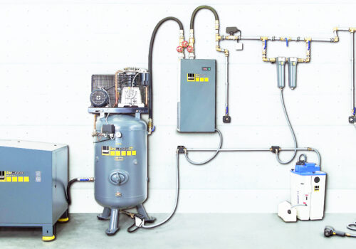 Instalacja sprężonego powietrza w serwisie lakierniczym