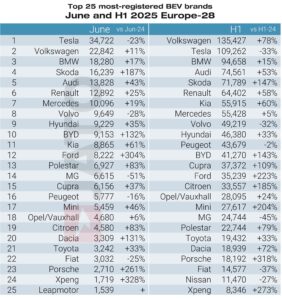 Top bestselling BEV brands Top bestselling BEV brands