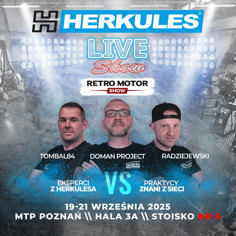 HERKULES Live Show 2025 na RETRO MOTOR SHOW w Poznaniu