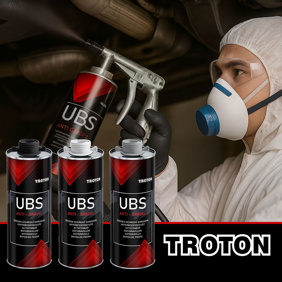 Troton UBS ANTI-GRAVEL – profesjonalna ochrona karoserii przed uderzeniami i korozją Troton UBS ANTI-GRAVEL – profesjonalna ochrona karoserii przed uderzeniami i korozją