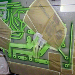 Elektronika w zieleniach airbrush Lakiernik