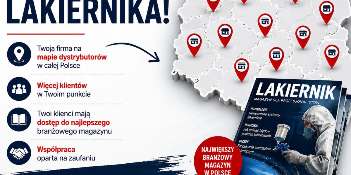 Mapa dystrybutorów Lakiernika – sprawdź, gdzie odebrać najnowszy numer magazynu