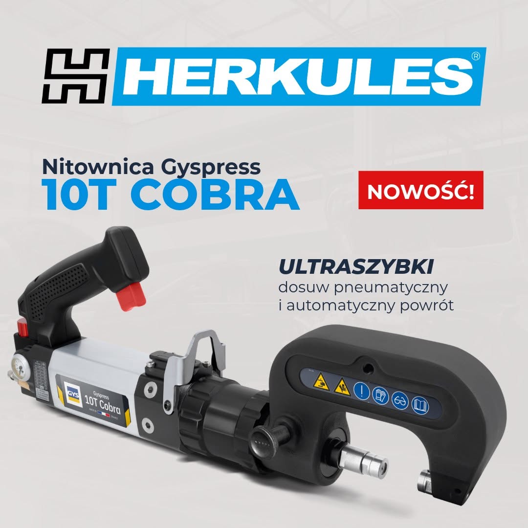 Nitownica GYS GYSPRESS 10T COBRA – szybsze i precyzyjniejsze naprawy nowoczesnych karoserii Nitownica GYS GYSPRESS 10T COBRA – szybsze i precyzyjniejsze naprawy nowoczesnych karoserii
